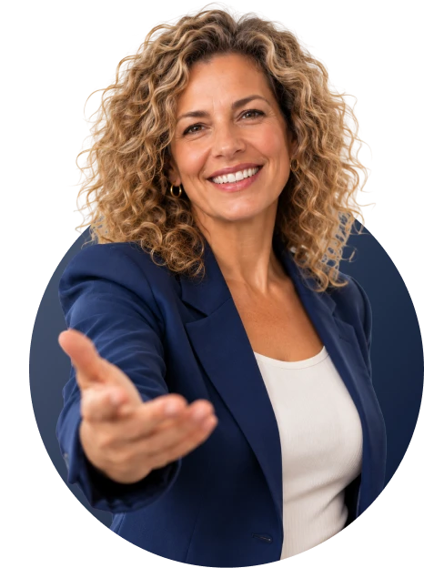 Contadora da El Comercio Consultora atendendo um cliente