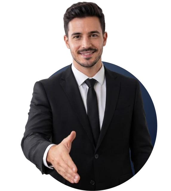 Contadora da El Comercio Consultora atendendo um cliente