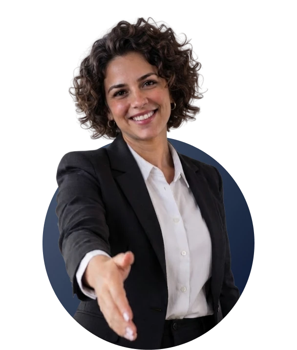 Contadora da El Comercio Consultora atendendo um cliente
